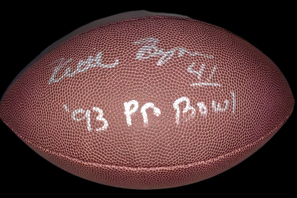 Keith Byars Signed Replica Football w/ "93 Pro Bowl" Inscription - Schwartz COA